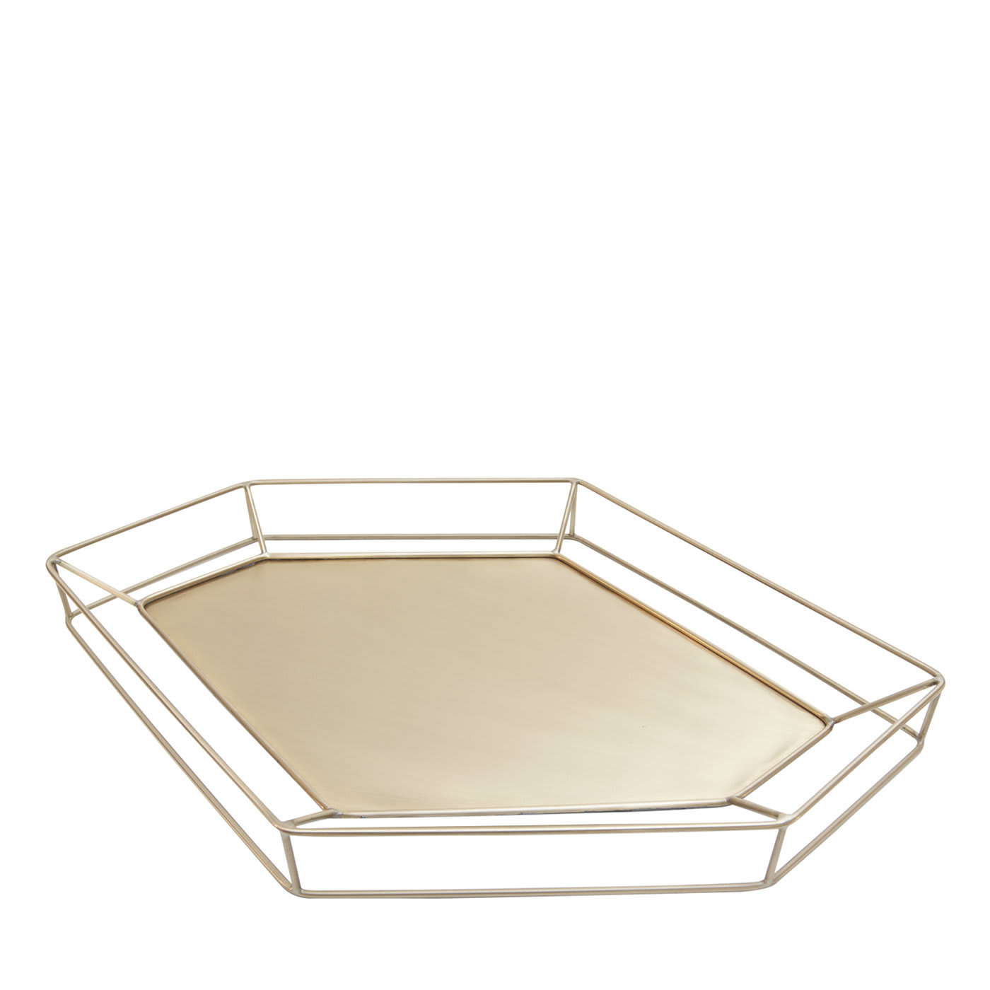 Vassoio aquilone in ottone spazzolato