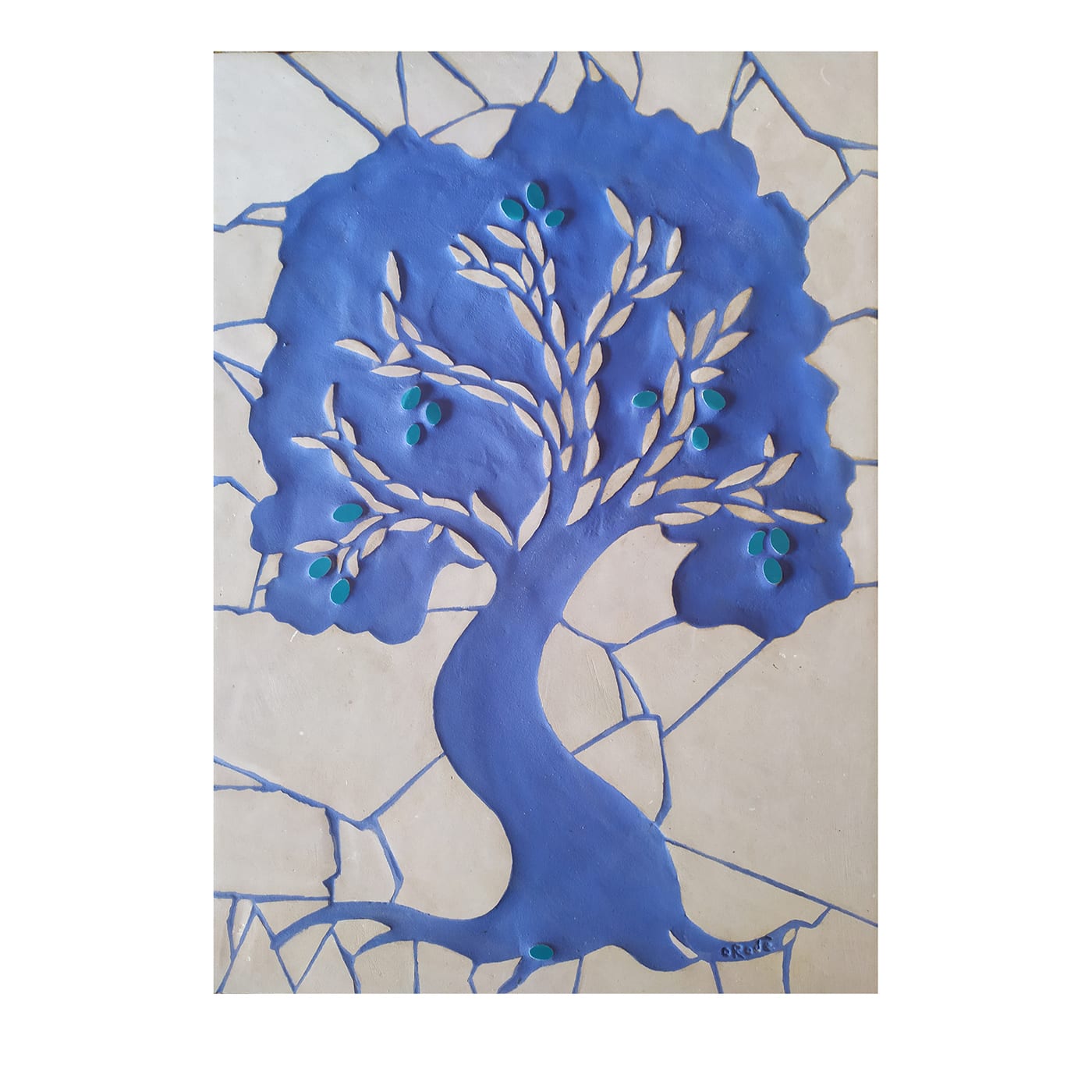 Ulivo Mosaico su pannello