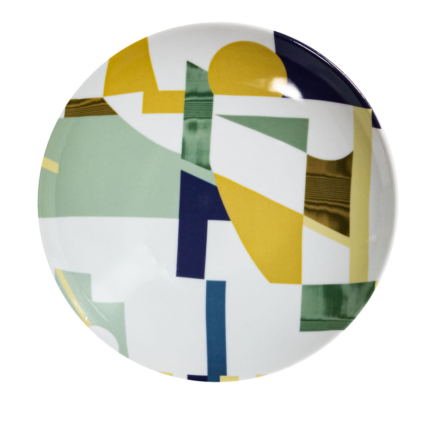 Alchimie piatto Fondo in porcellana con decoro astratto #4