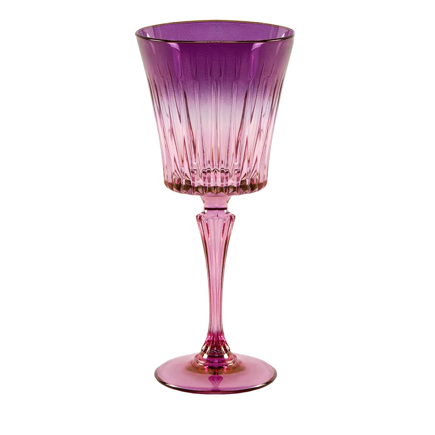Set di 2 bicchieri da acqua rosa-viola Domina