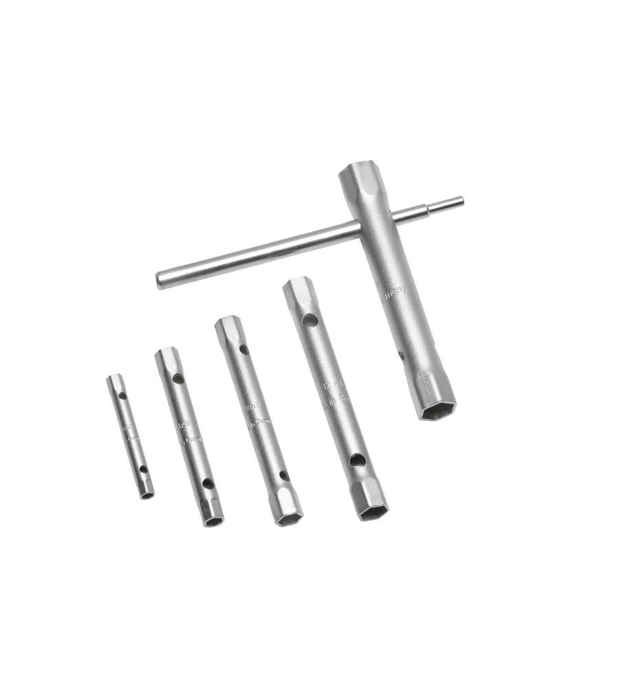 Chiavi doppie a tubo con asta di manovra 5 pz.