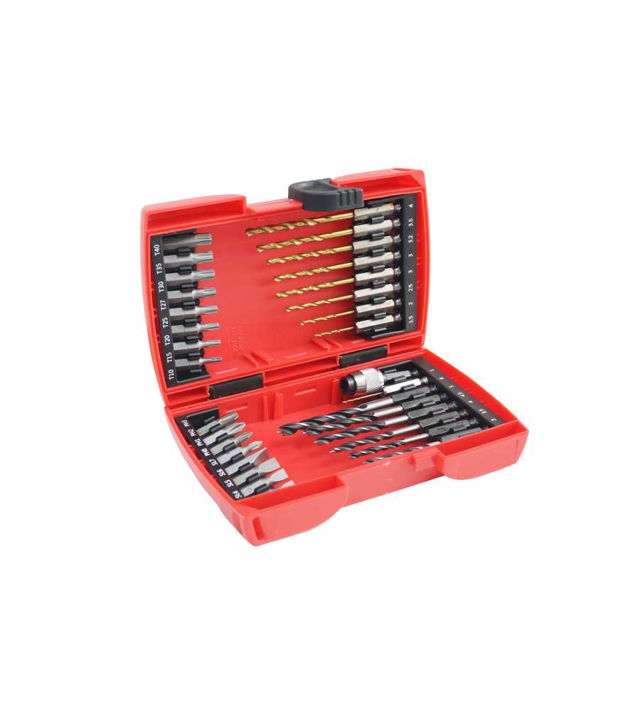 Set punte trapano con 32 inserti