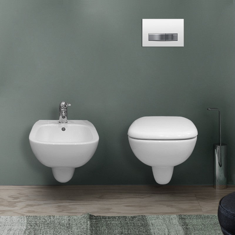 Coppia Sanitari Sospeso Rimless | Senza Brida Fantasia - Geberit