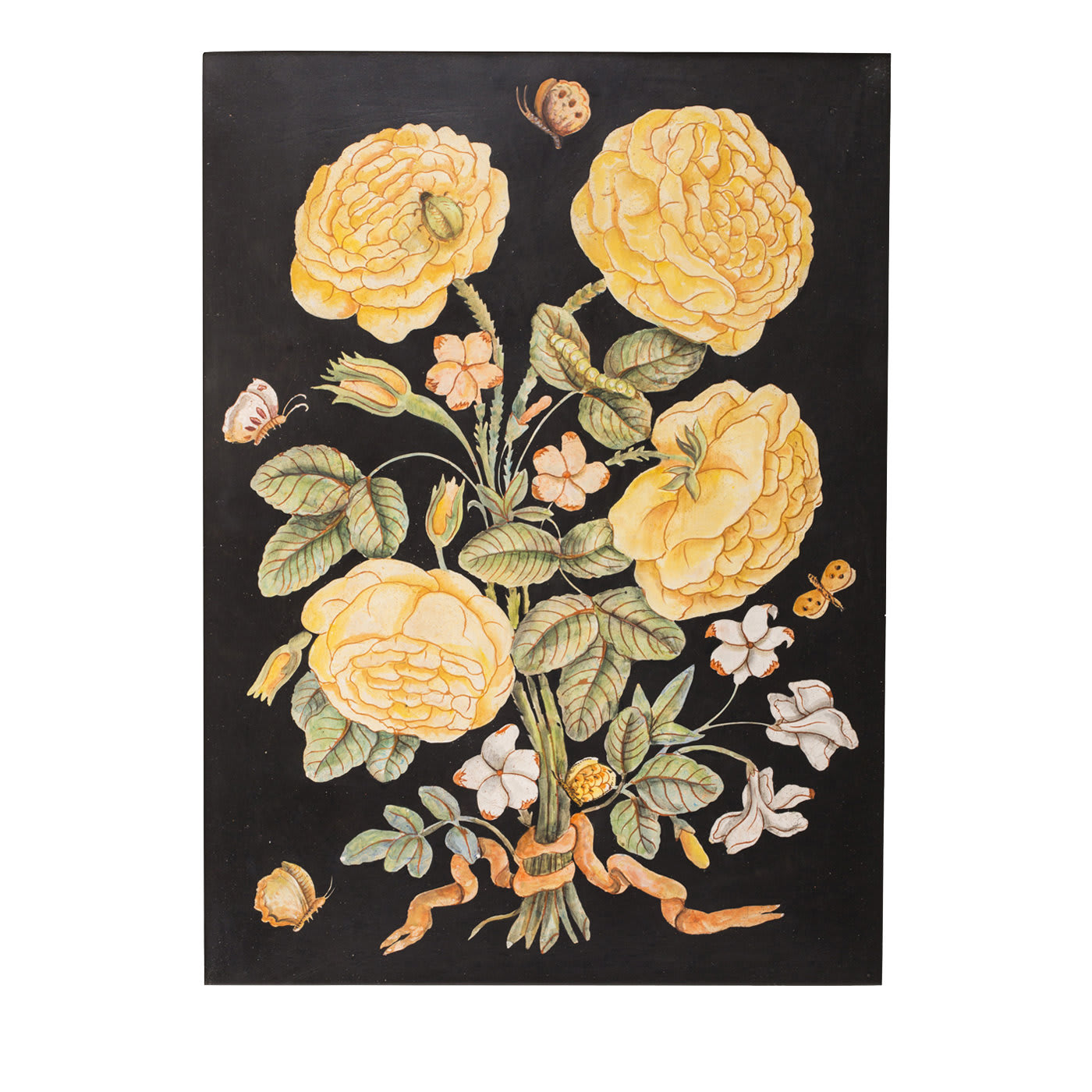 Tableau di intarsio in marmo rosa