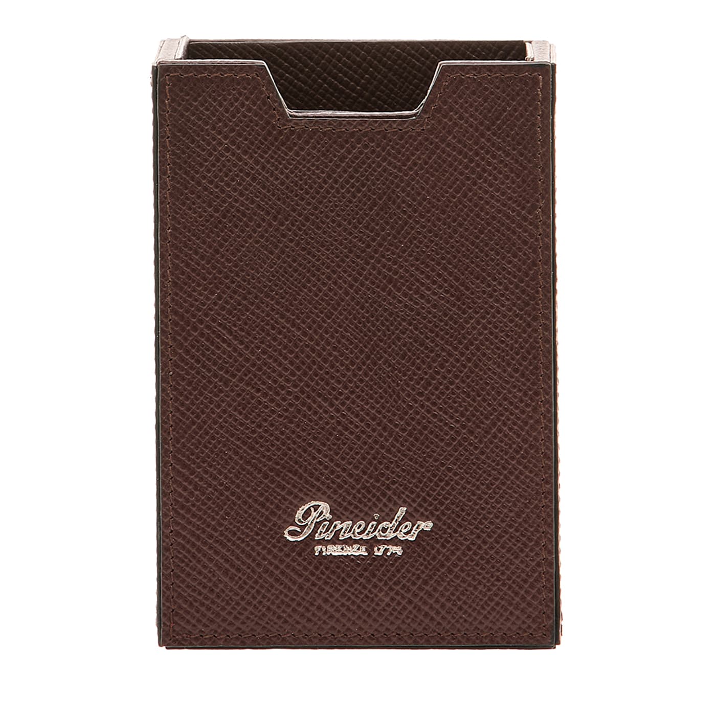 Portapenne in pelle marrone Franzi
