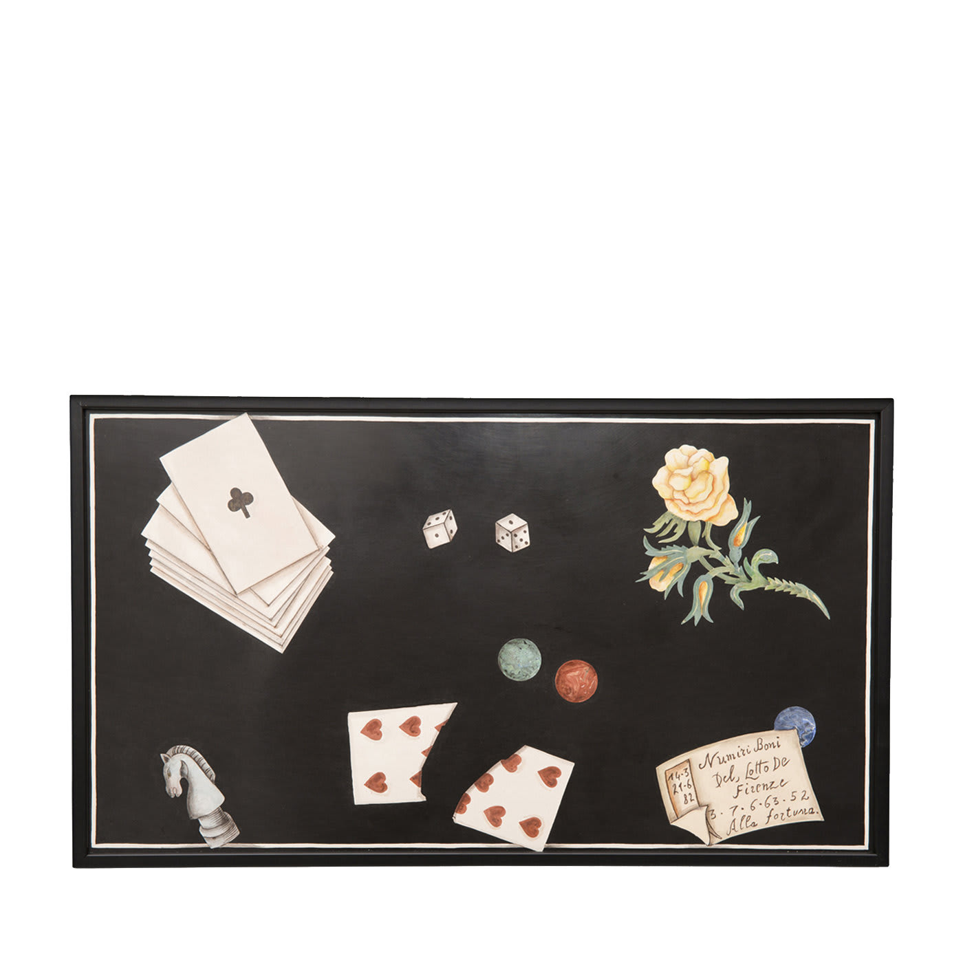 Gioco Tavolo di intarsio in marmo