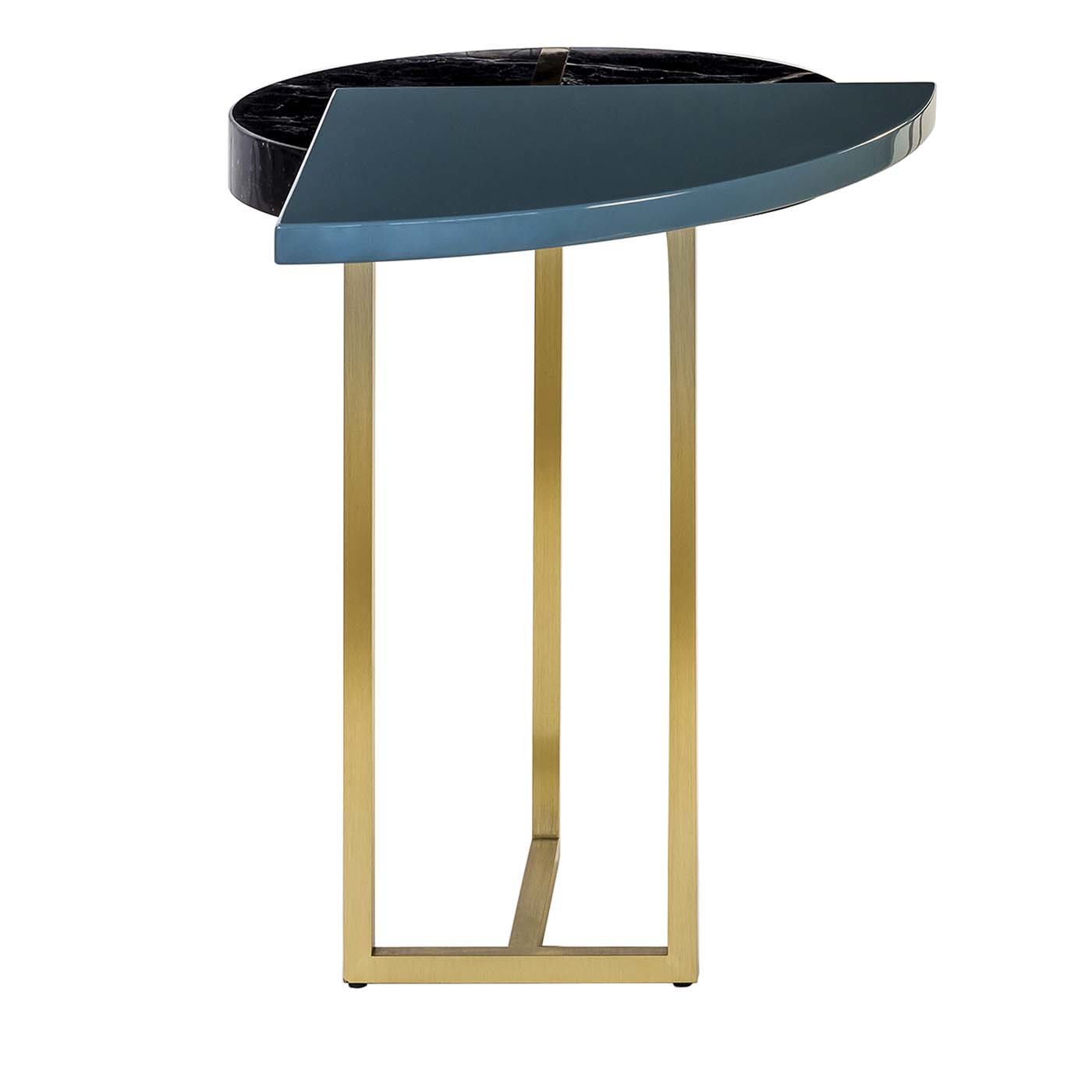 Wing End Table Blue