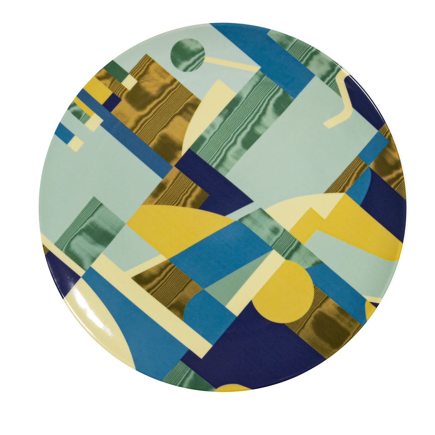 Alchimie piatto Piano in porcellana con decoro astratto #4