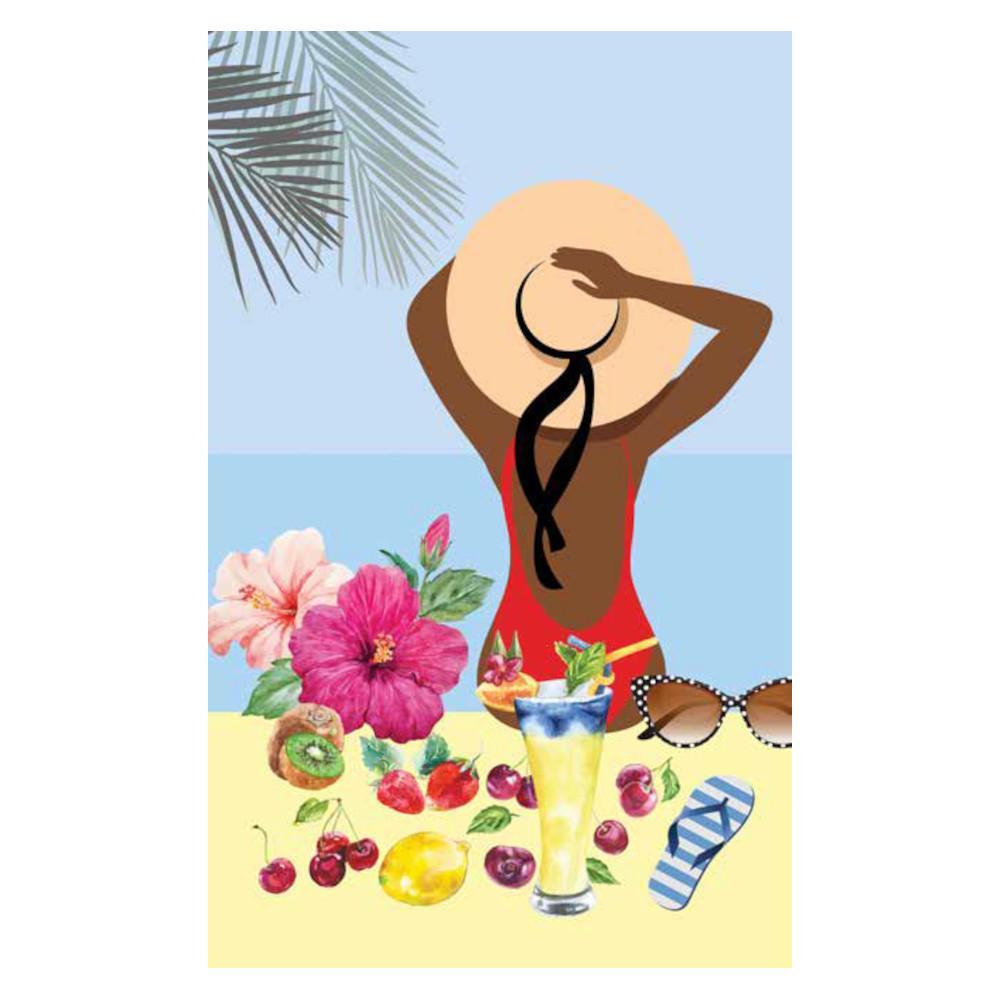 ALMAPHILIA							 							MAXI TELO MARE "LA FEMME PLAGE"