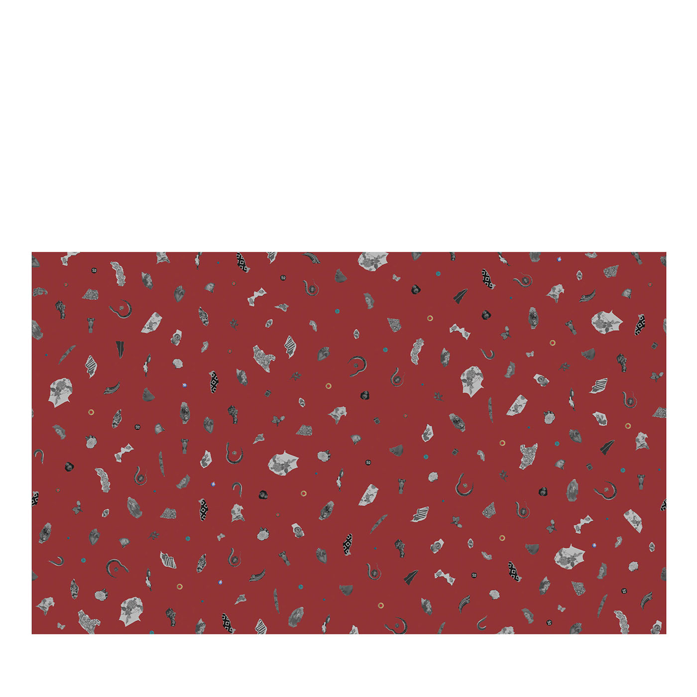 Alphabet Red Luca Artioli Carta da parati