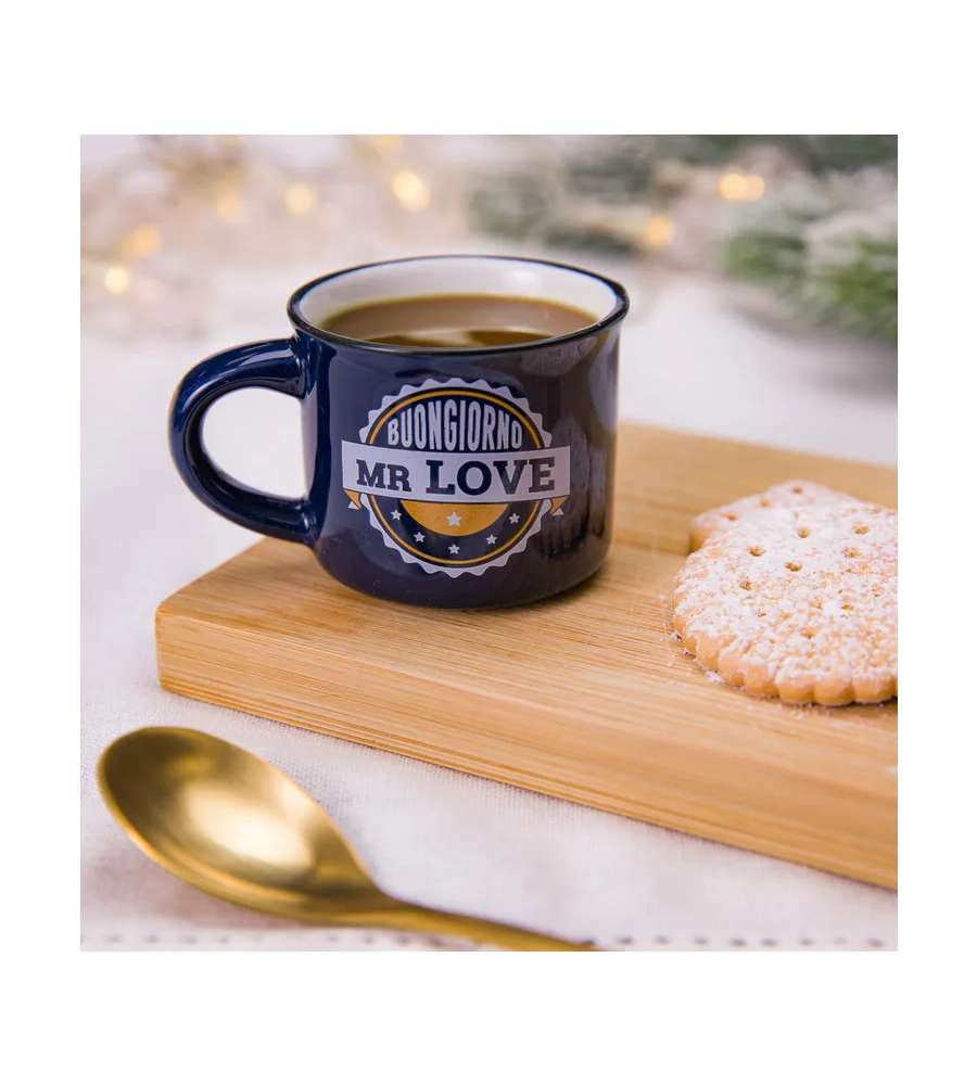 Tazzina da caffè Clearco - Blu - 7,5x4,8x5,5 cm