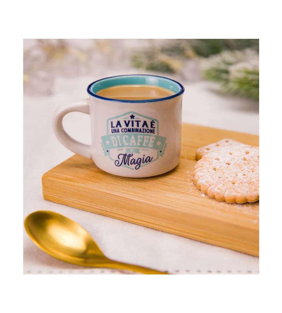 Tazzina da caffè con frase