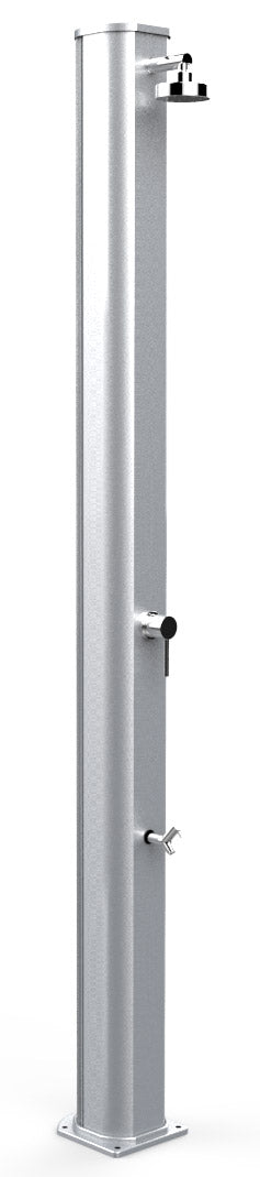 Doccia Solare da Giardino 40L Miscelatore e Lavapiedi Arkema Big Jolly Inox Paint