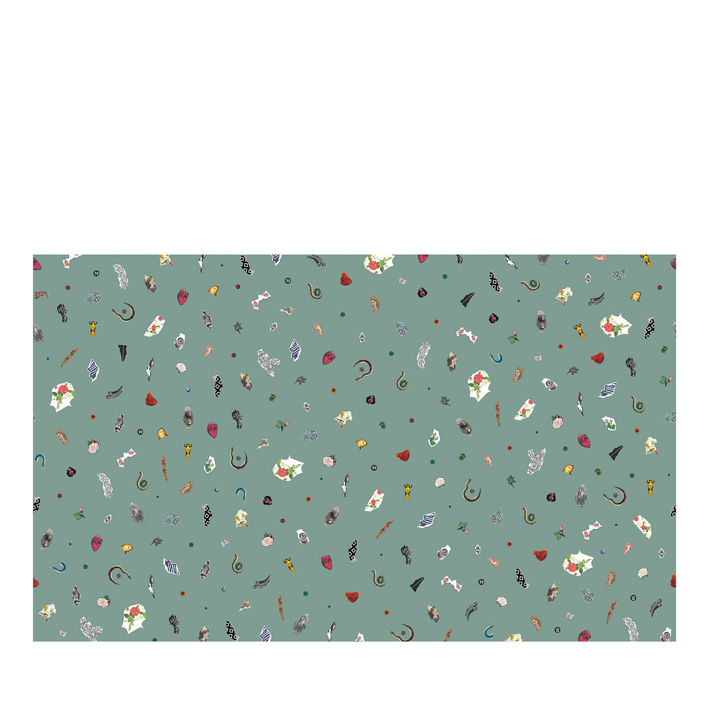 Alphabet Green Luca Artioli Carta da parati