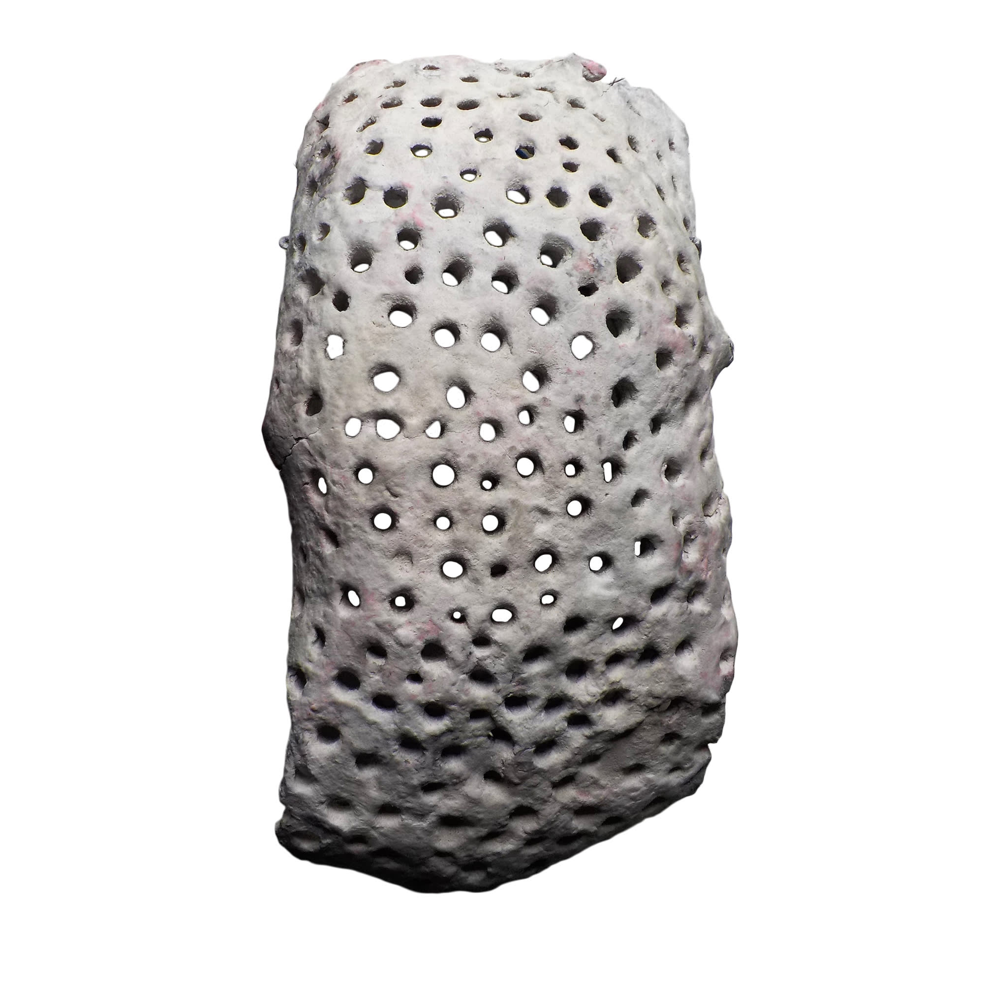 Scultura decorativa in resina bianca Forma