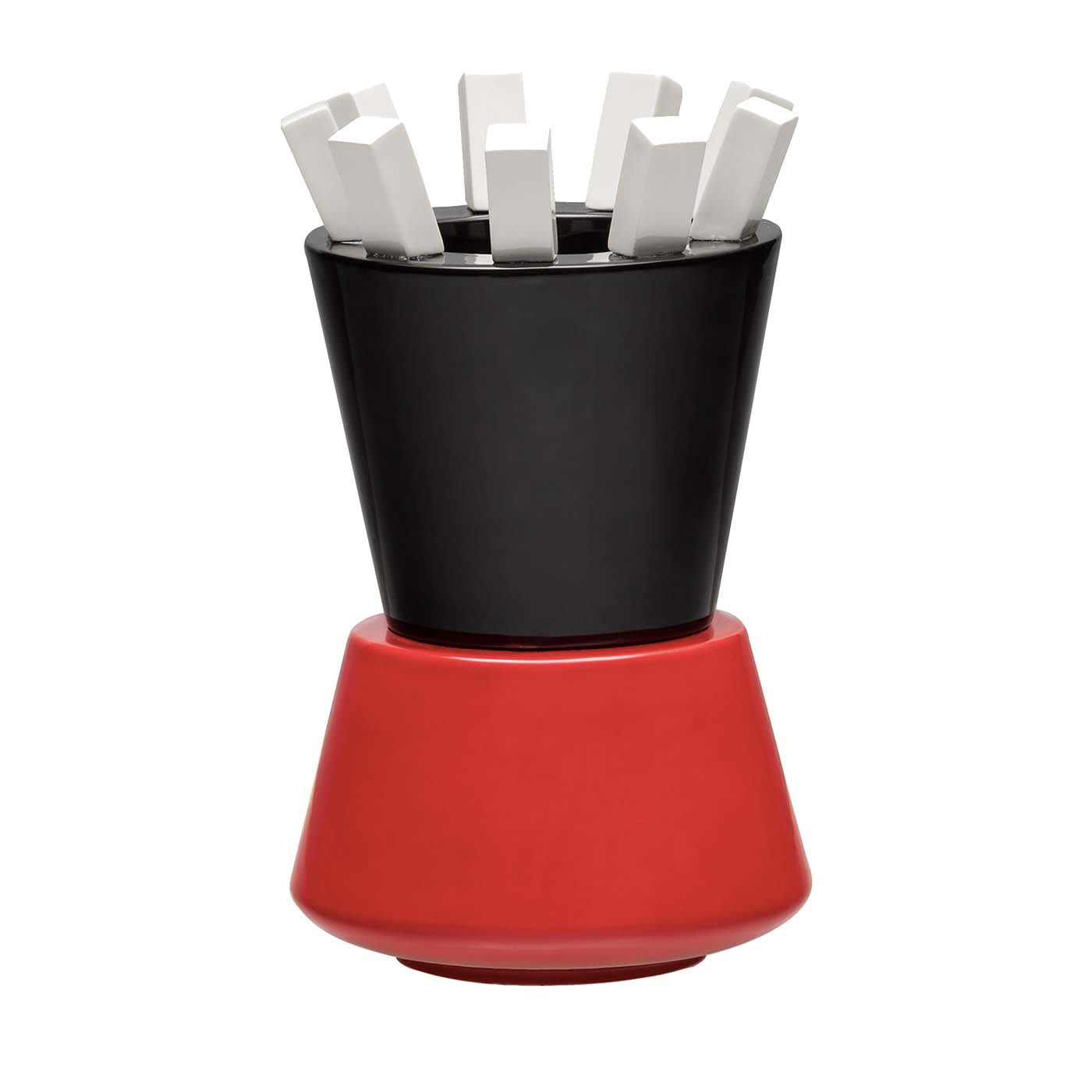 Vaso in ceramica Arancio di George Sowden - Post Design