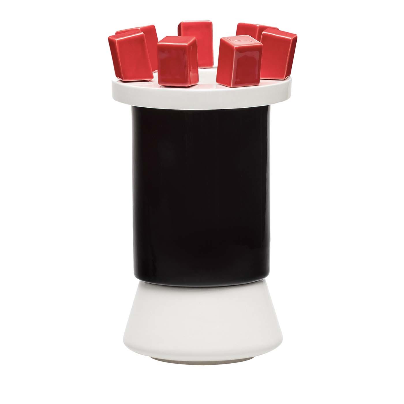 Vaso in ceramica Pesca di George Sowden - Post Design