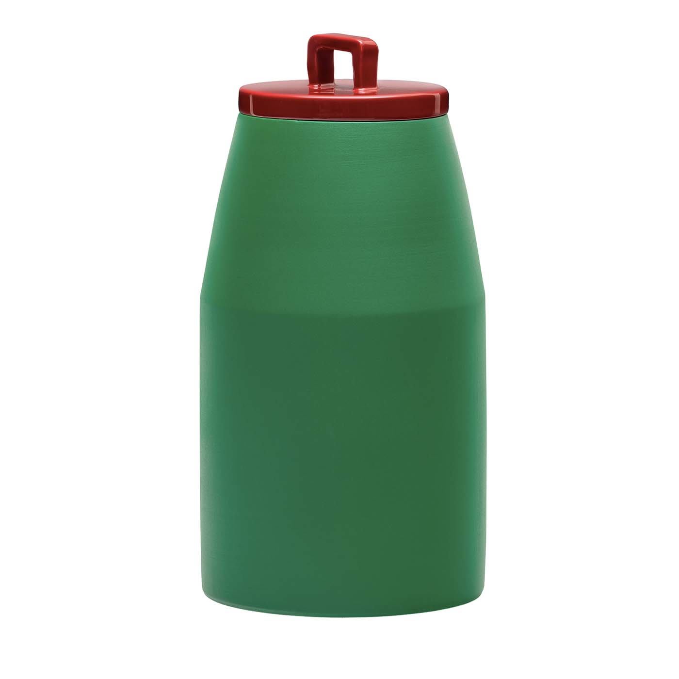 Vaso in ceramica con coperchio Pino di Nathalie Du Pasquier - Post Design