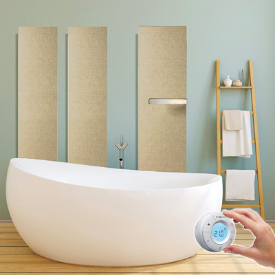 Termoarredo elettrico 30x180 finitura bianco