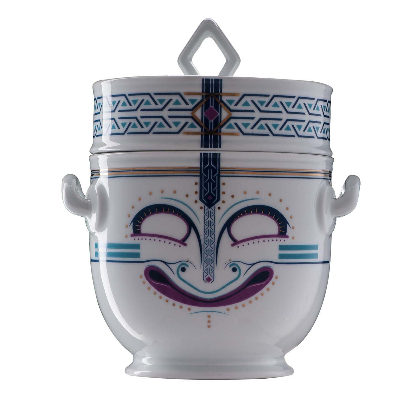 Raffreddatore/ Secchiello per il ghiaccio medio al quarzo-Hadast con coperchio