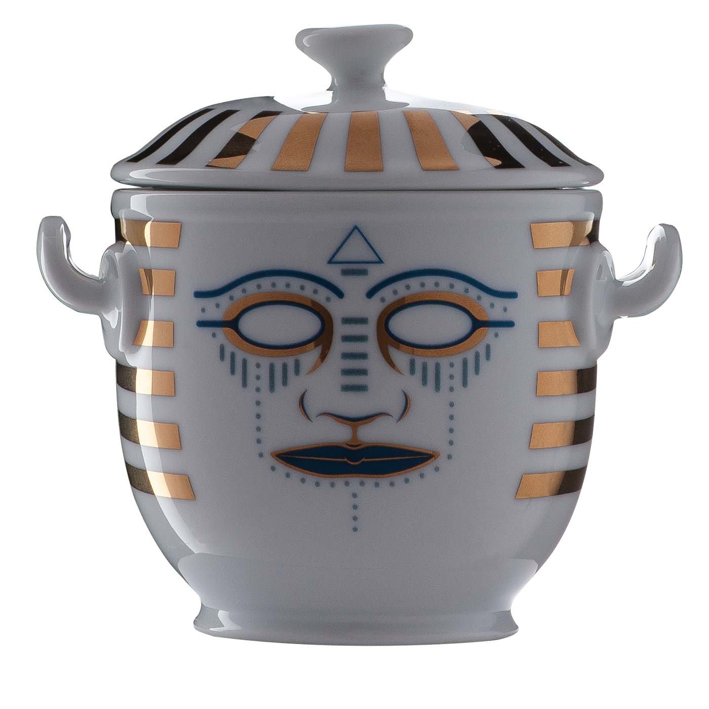 Pi-Atum, piccola borsa termica/secchiello per il ghiaccio con ciotola e coperchio