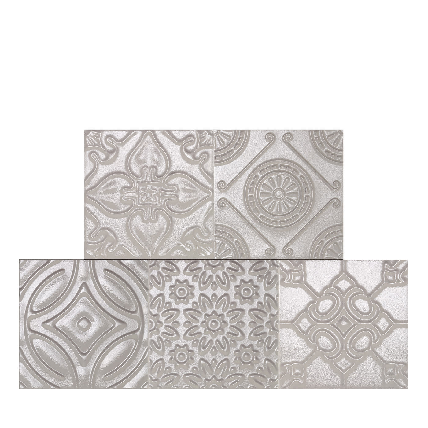 Mix Pergamena Beige Set di 24 piastrelle quadrate