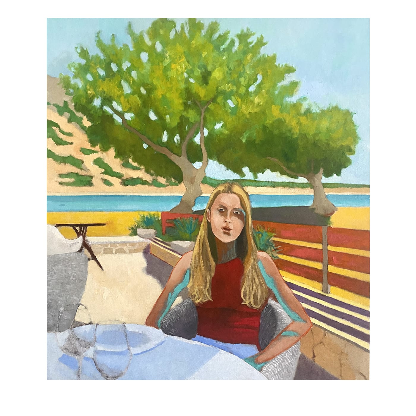 Ragazza Cretese Pittura ad olio