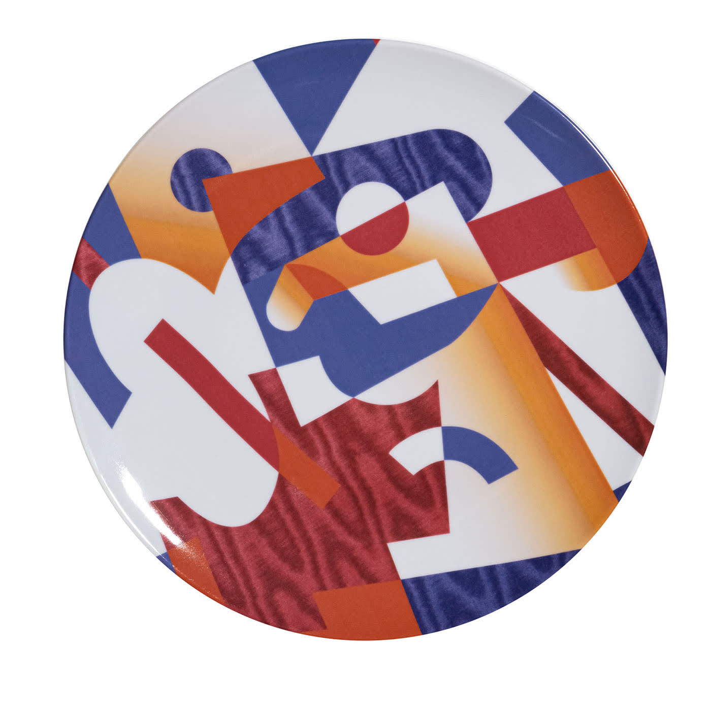 Alchimie piatto Piano in porcellana con decoro astratto #3