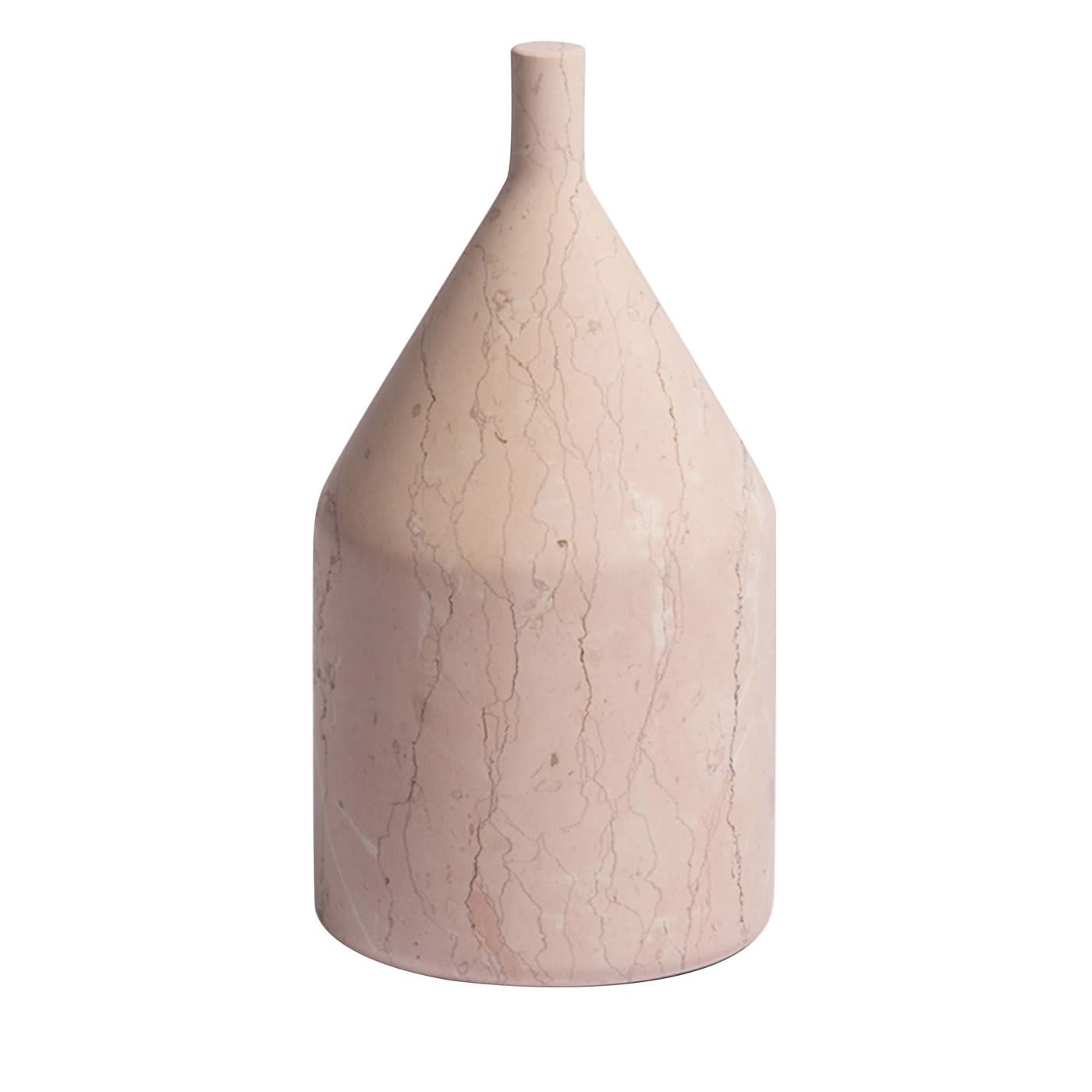 Scultura Omaggio a Morandi in marmo Rosa Perlino