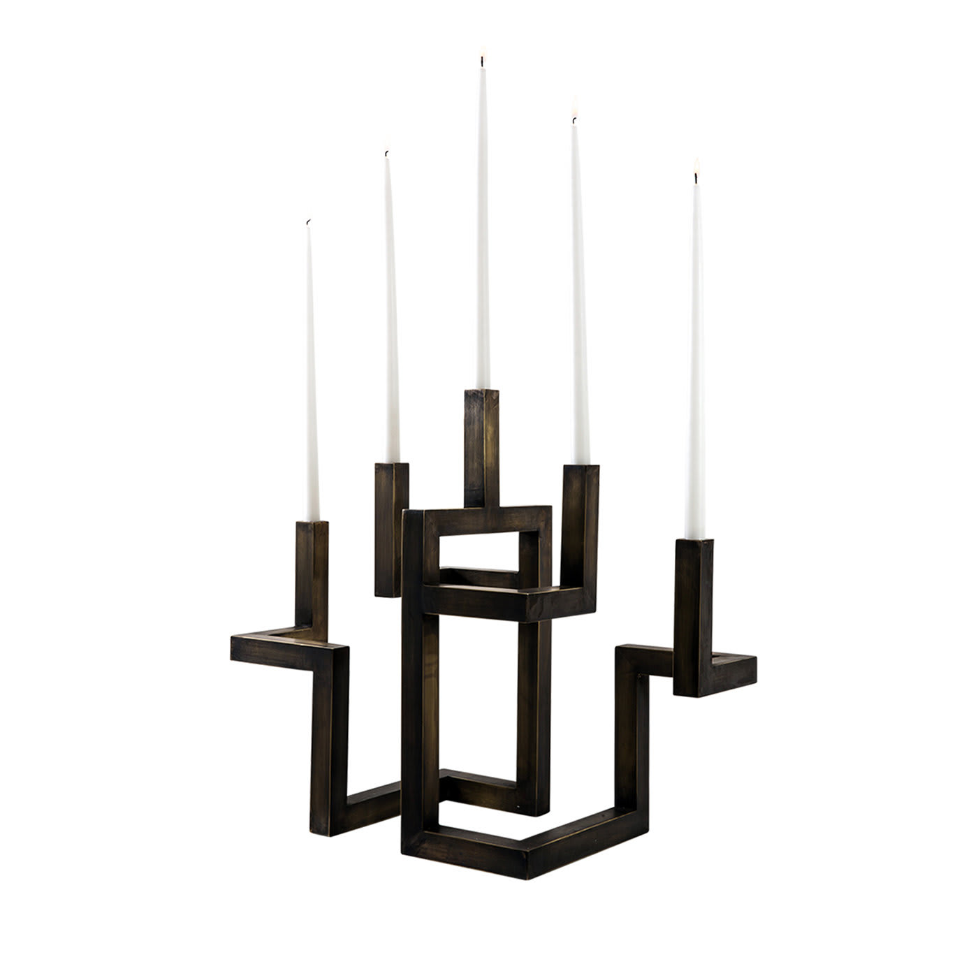 Candelabro in ottone azteco