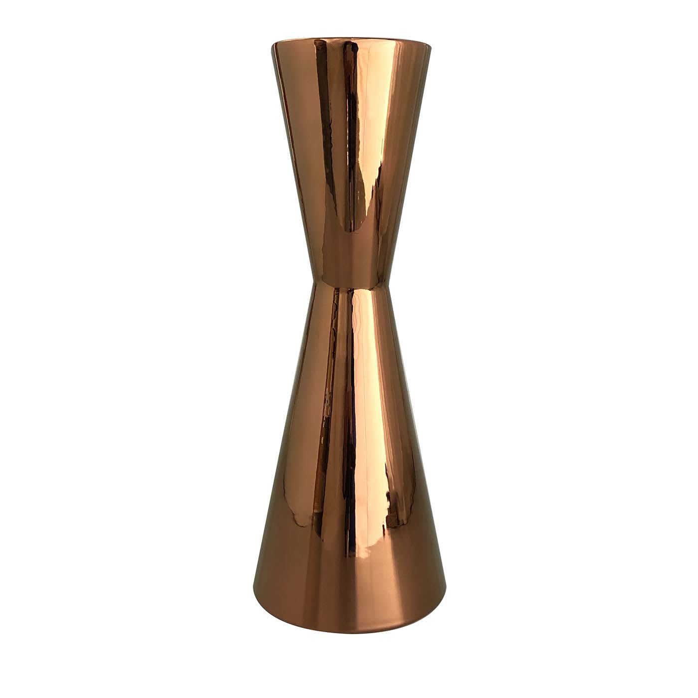Vaso per fiori in terracotta Jigger Bronze