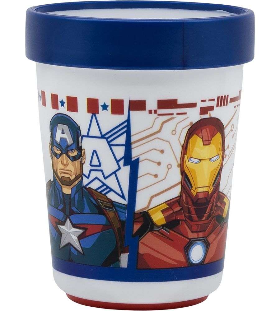 Bicchiere per bambini in plastica Avengers 260 ml