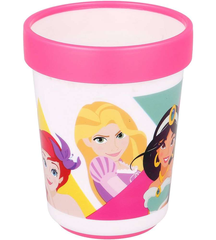 Bicchiere per bambine in plastica Principesse 260 ml