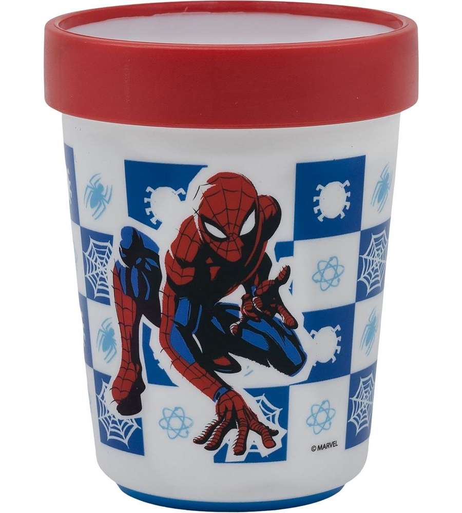 Bicchiere per bambini in plastica Spiderman 260 ml