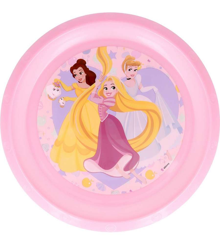 Piatto Piano in plastica Principesse Disney
