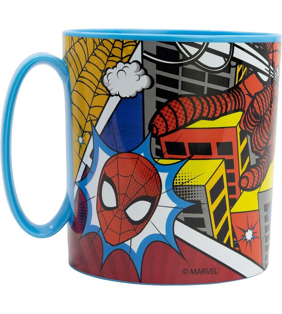 Tazza in plastica adatta a microonde Spiderman Marvel 350 ml