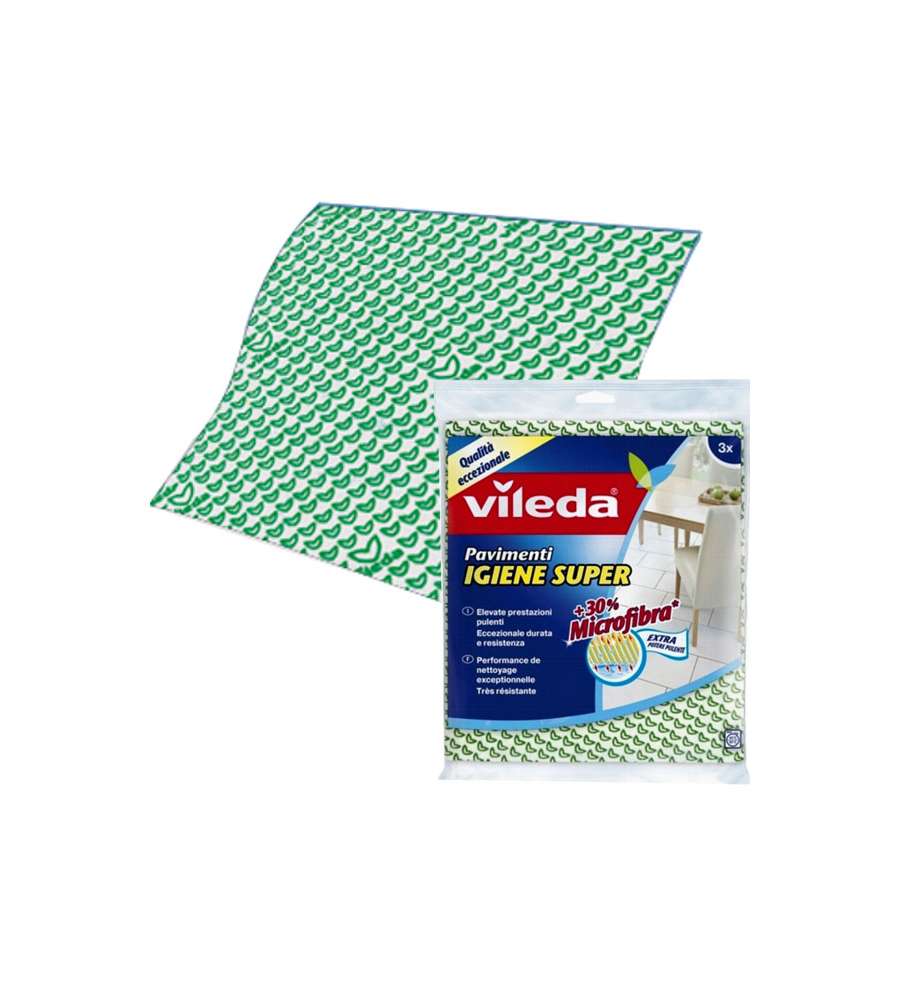 Panno per pavimenti Igiene Super Pz 3 cm 50x45 Vileda