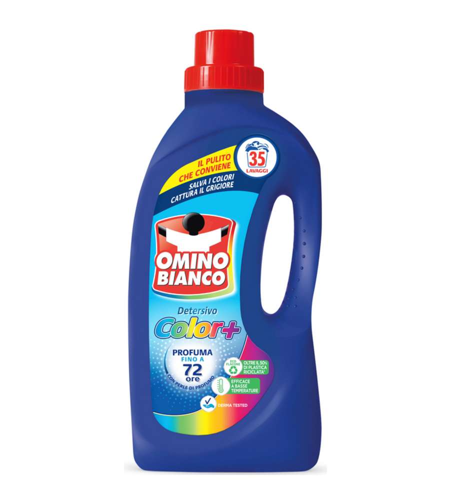 Omino Bianco Detersivo Liquido Color+ Bucato Lavatrice 35 lavaggi 1400ml