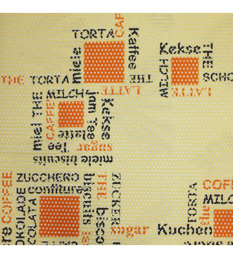 Tappeto schiumato a nido d'ape al metro orange