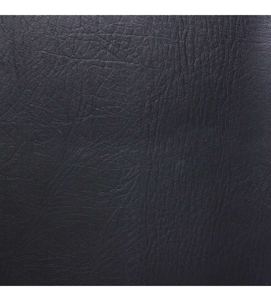 Finta pelle con supporto in cotone al metro nero