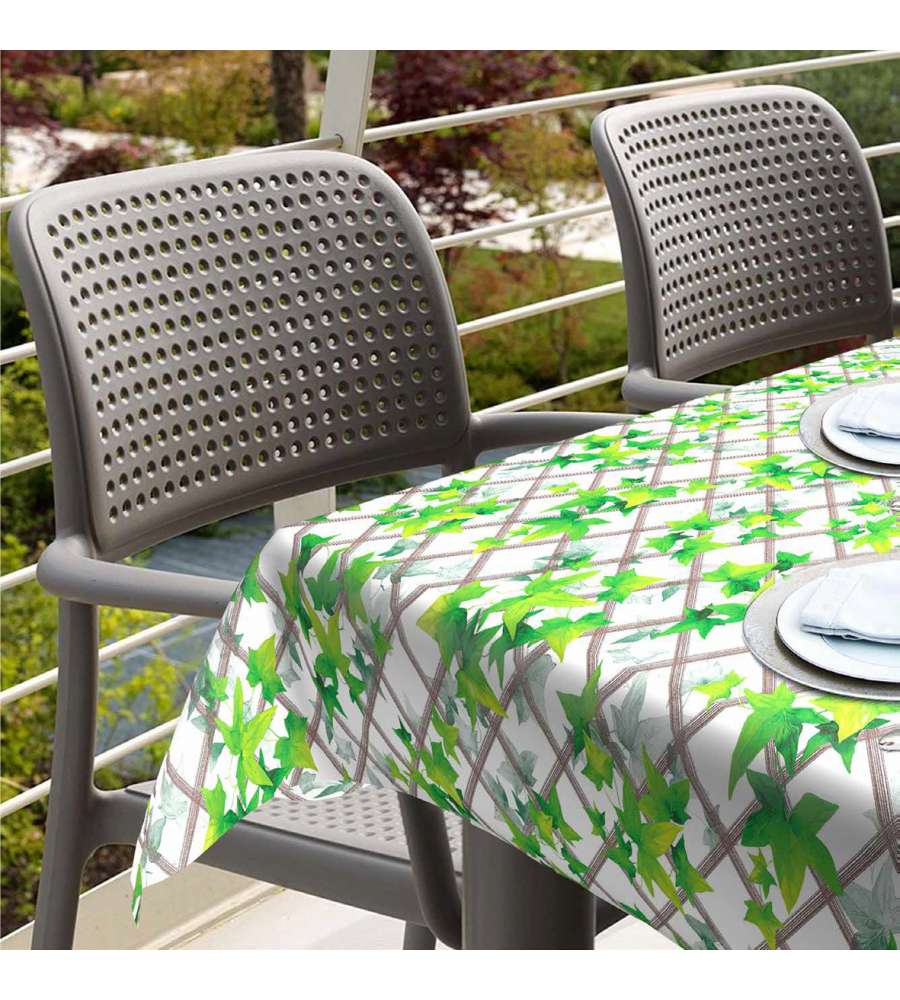 Tovagliato in Pvc impermeabile al metro edera