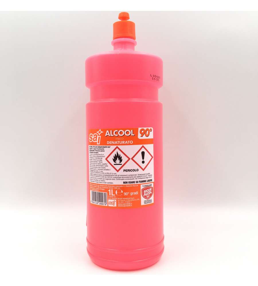 Sai Alcool Denaturato 90° - 1000 ml - Pulizia e Igiene