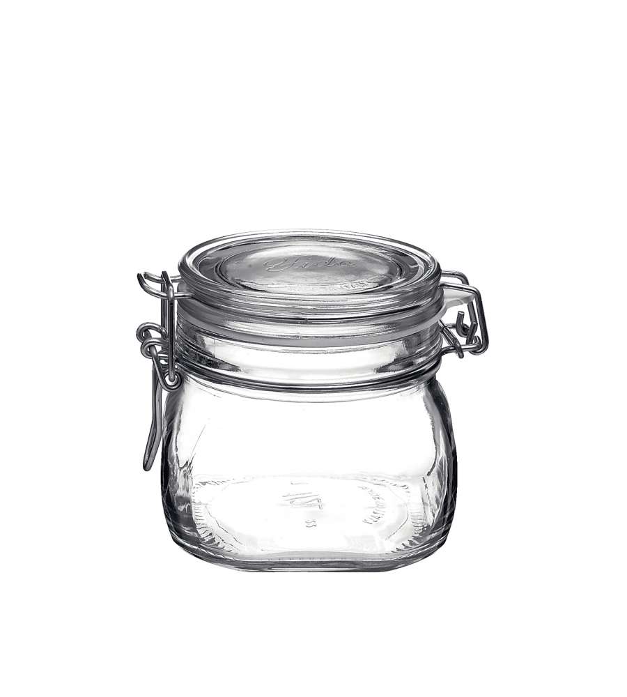 Bormioli Vaso Vetro Fido Ermetico 0,5 lt Trasparente - Contenitore Alimentare