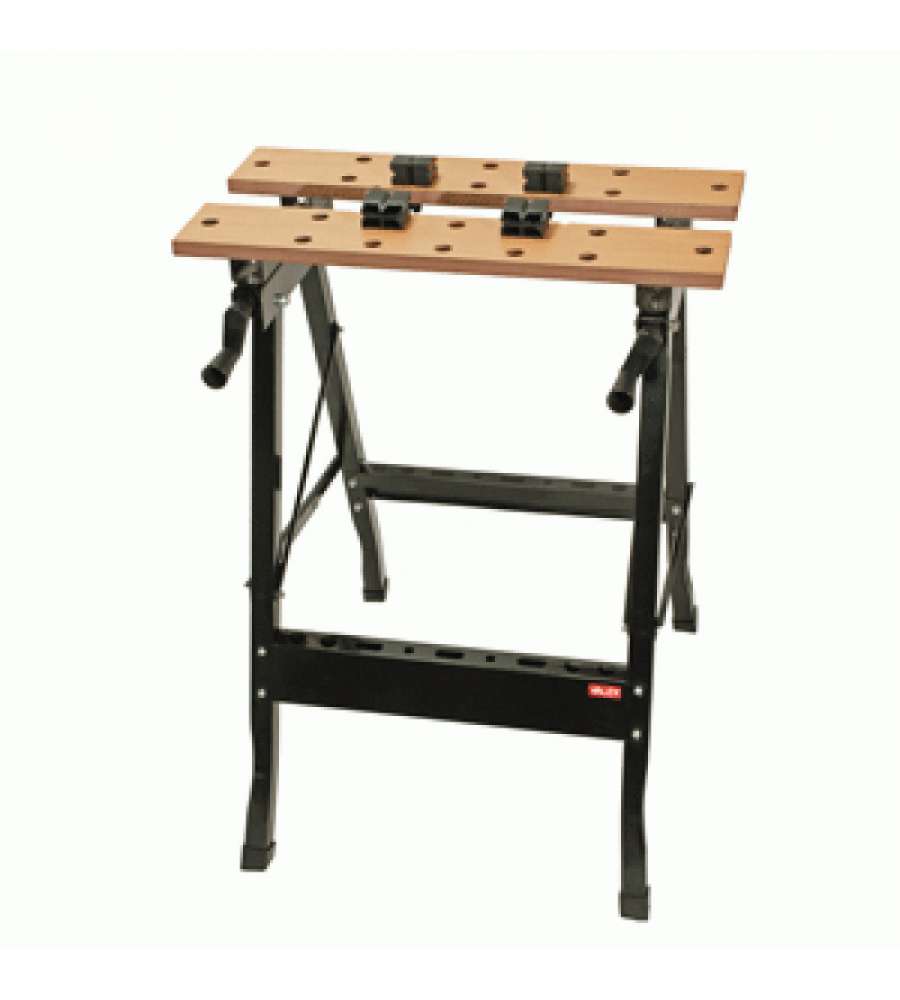 Valex Banco da Lavoro Richiudibile - Nero/Naturale - 60,5x64x76 cm
