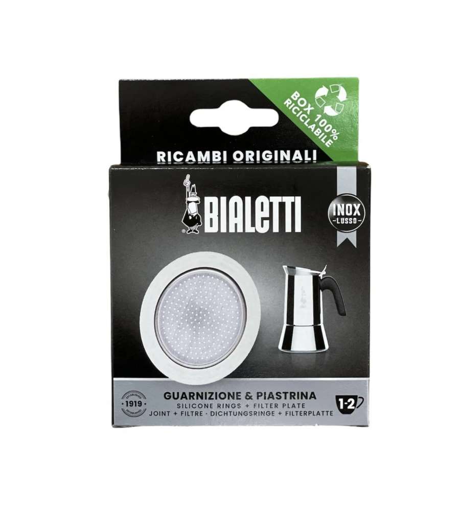 Bialetti Guarnizioni e Filtro per Caffettiere - Silicone - 1-2 Tazze