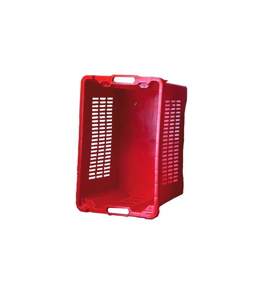 Cesta Contenitore in Plastica Rossa - Rettangolare - 40 l