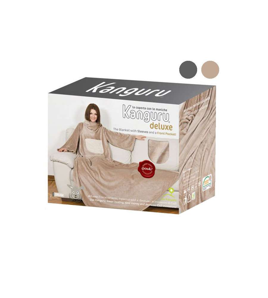 Coperta Con Maniche Antracite Deluxe Kanguru