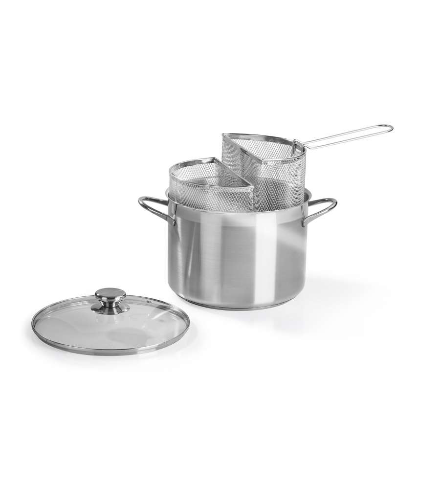Barazzoni Pentola Bipasta - Acciaio Inox - 24 cm