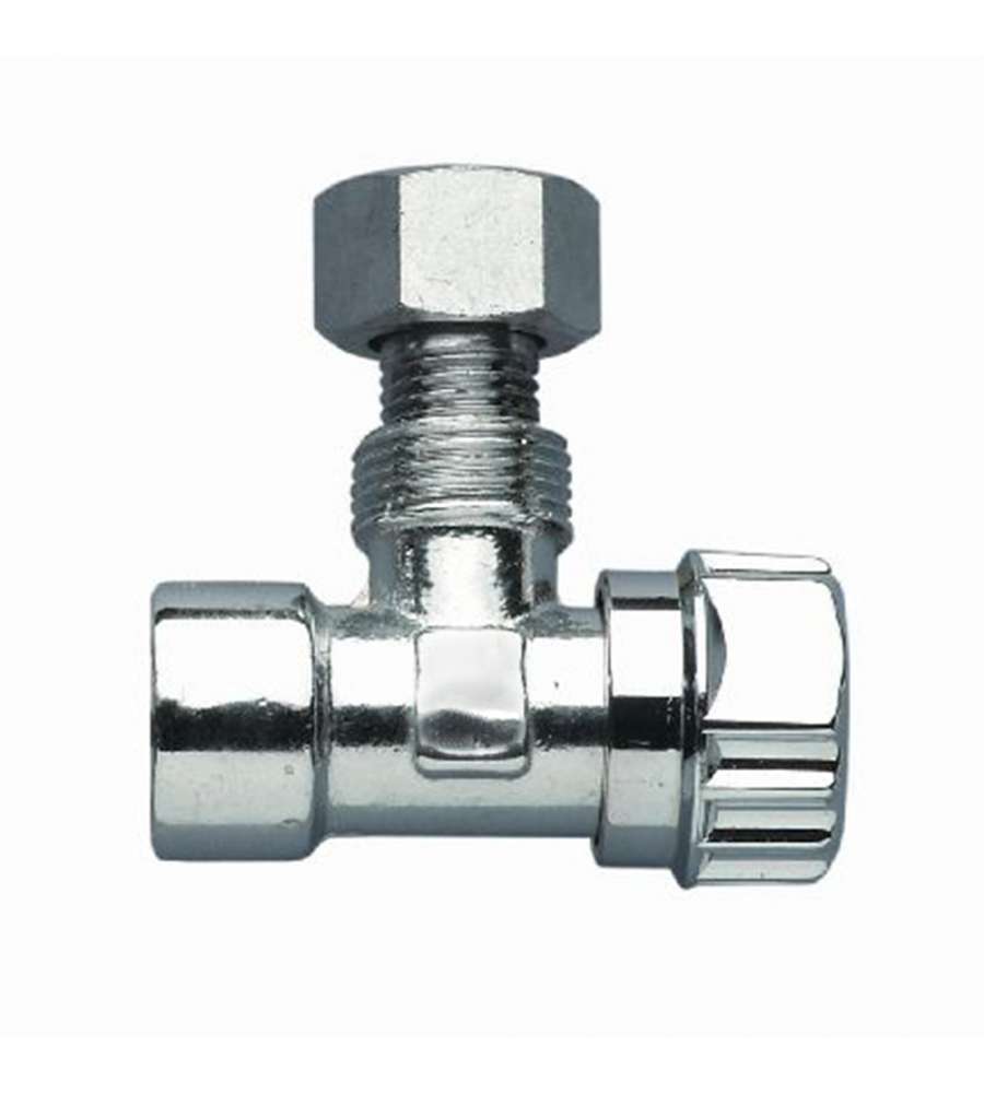 Rubinetto per cassetta Wc 3/8" F - 3/8" M - 3/8" F