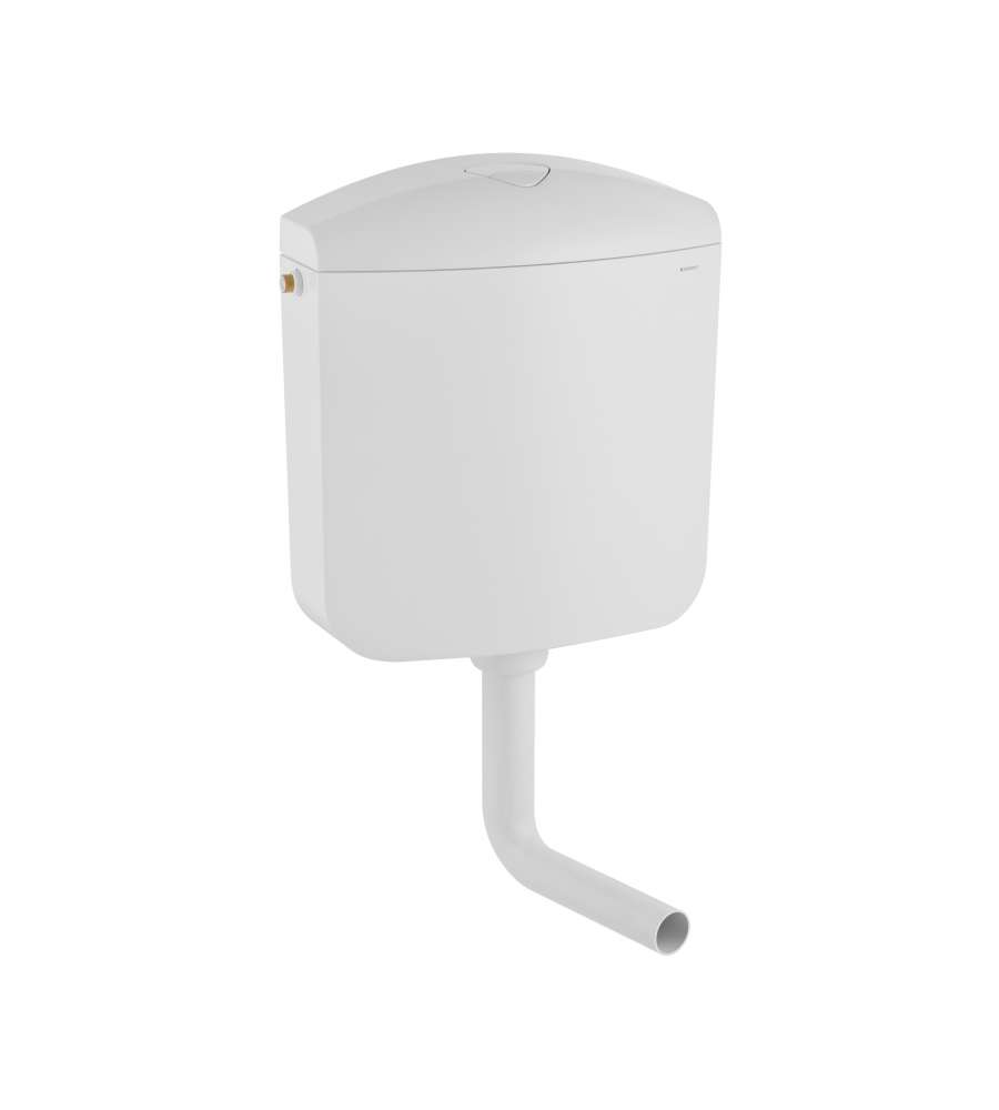 Geberit Cassetta Scarico WC Esterna Bianco - 40x14x44 cm - Doppio Tasto